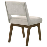 Galindo Light Grey Upholstered Dining Side Chair Set of 2 — product image 8