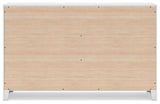 Binterglen White 6-Drawer Dresser — back view