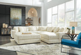 Lindyn Ivory 5-Piece Sectional with Ottoman — product view