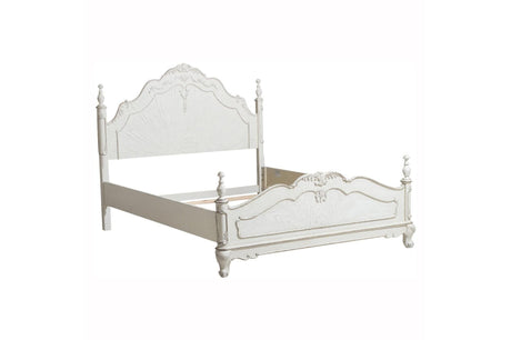 Cinderella Antique White Youth Panel Bedroom Set - Nightstand with two drawers