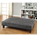Callie Gray elegant lounger showing fabric texture and ergonomic cushions