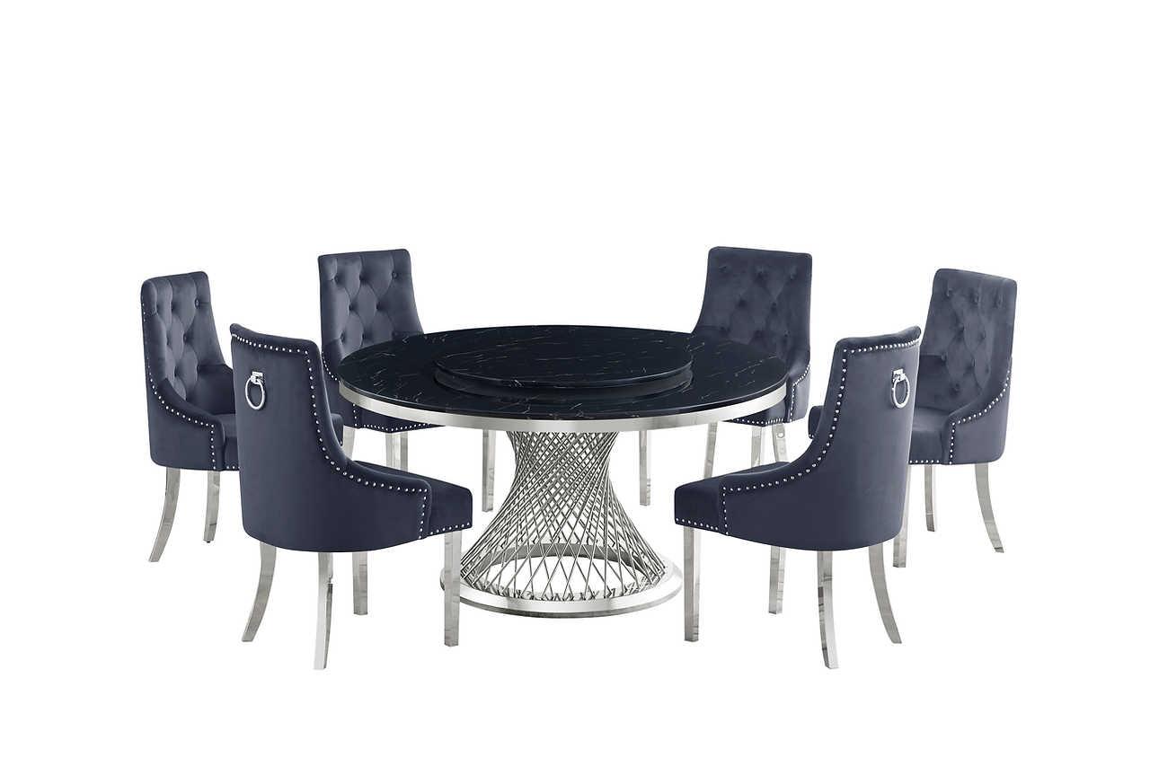 Unico table and Havana chairs set dining area view