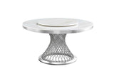 Unico dining table surface close-up showing marble-like finish