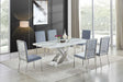 Viva Faux Marble Dining Table frontal view