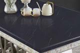 Giovanni black chrome dining table with contemporary chair