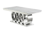 Close-up of Giovanni dining table marble-like tabletop