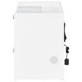 Furda White High Gloss 2-Drawer LED Nightstand with Speaker — product image 5