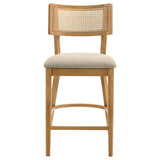 Fabra Cane Back Counter Height Chair Honey Wheat Set of 2 — product image 4