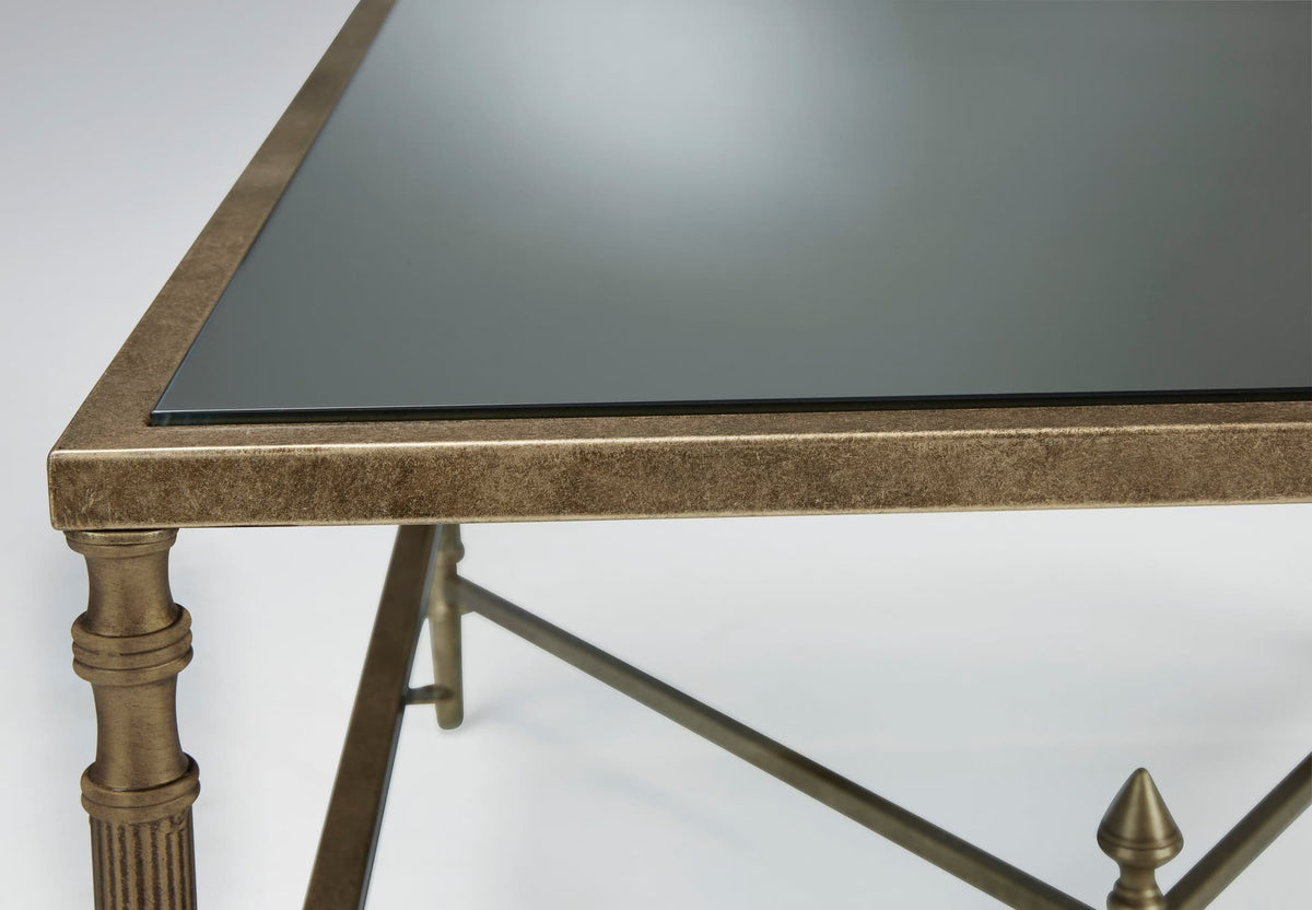 Aged Gold Mirrored Coffee Table and End Table Set — product image 2
