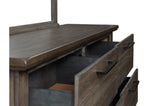 Gray Fabric Tufted Bedroom Set bed main view