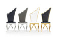 Paris Grey PU Upholstered Dining Chair with Chrome Frame