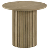 Hamlyn 5-Piece Round Wood Counter Height Dining Set Grey and Natural Oak — product image 3