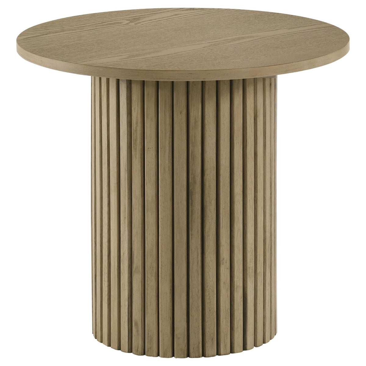 Hamlyn 5-Piece Round Wood Counter Height Dining Set Grey and Natural Oak — product image 3