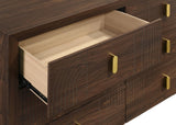 Etienne Walnut 6-Drawer Bedroom Dresser — product image 10