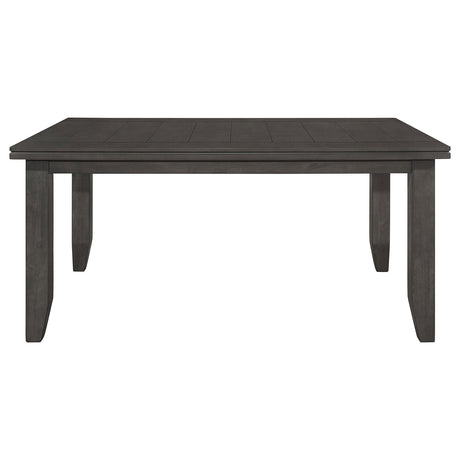 Detail view of Dalila Cappuccino Rectangular Dining Room Set dining furniture