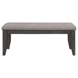 Front view of Dalila Cappuccino Rectangular Dining Room Set