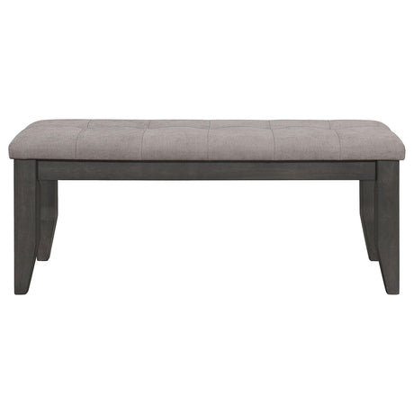 Front view of Dalila Cappuccino Rectangular Dining Room Set