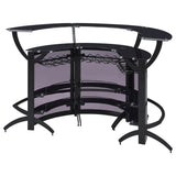 Freestanding Dallas home bar cabinet with storage and racks