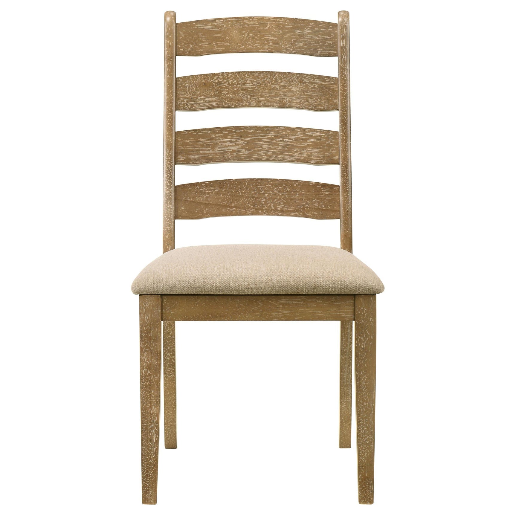 Danvers brown oak wood dining side chair set of 2 back view