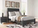 Danziar Black Full Panel Bed from Decor Furniture