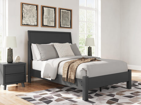 Danziar Black Full Panel Bed from Decor Furniture