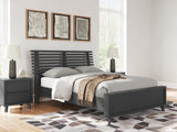 Danziar Black Full Slat Panel Bed from Decor Furniture
