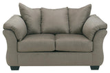 Darcy Cobblestone Sofa, Loveseat And Recliner - Ella Furniture