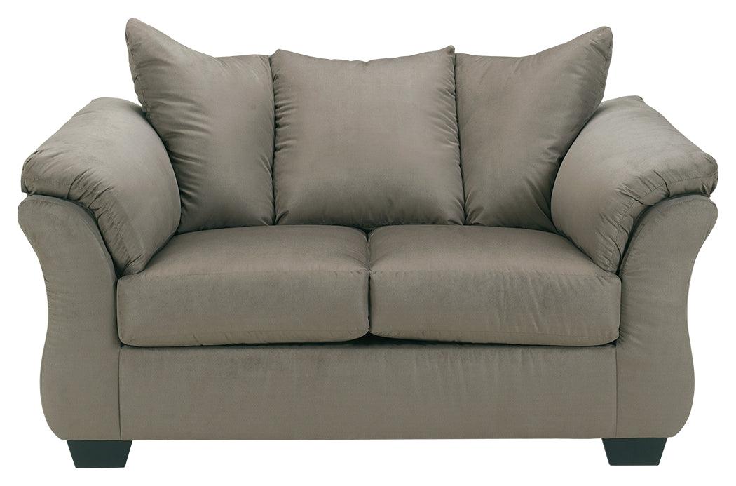 Darcy Cobblestone Sofa, Loveseat And Recliner - Ella Furniture