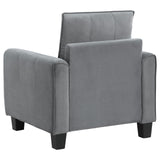 Davis chair angled rear view showcasing solid plywood frame