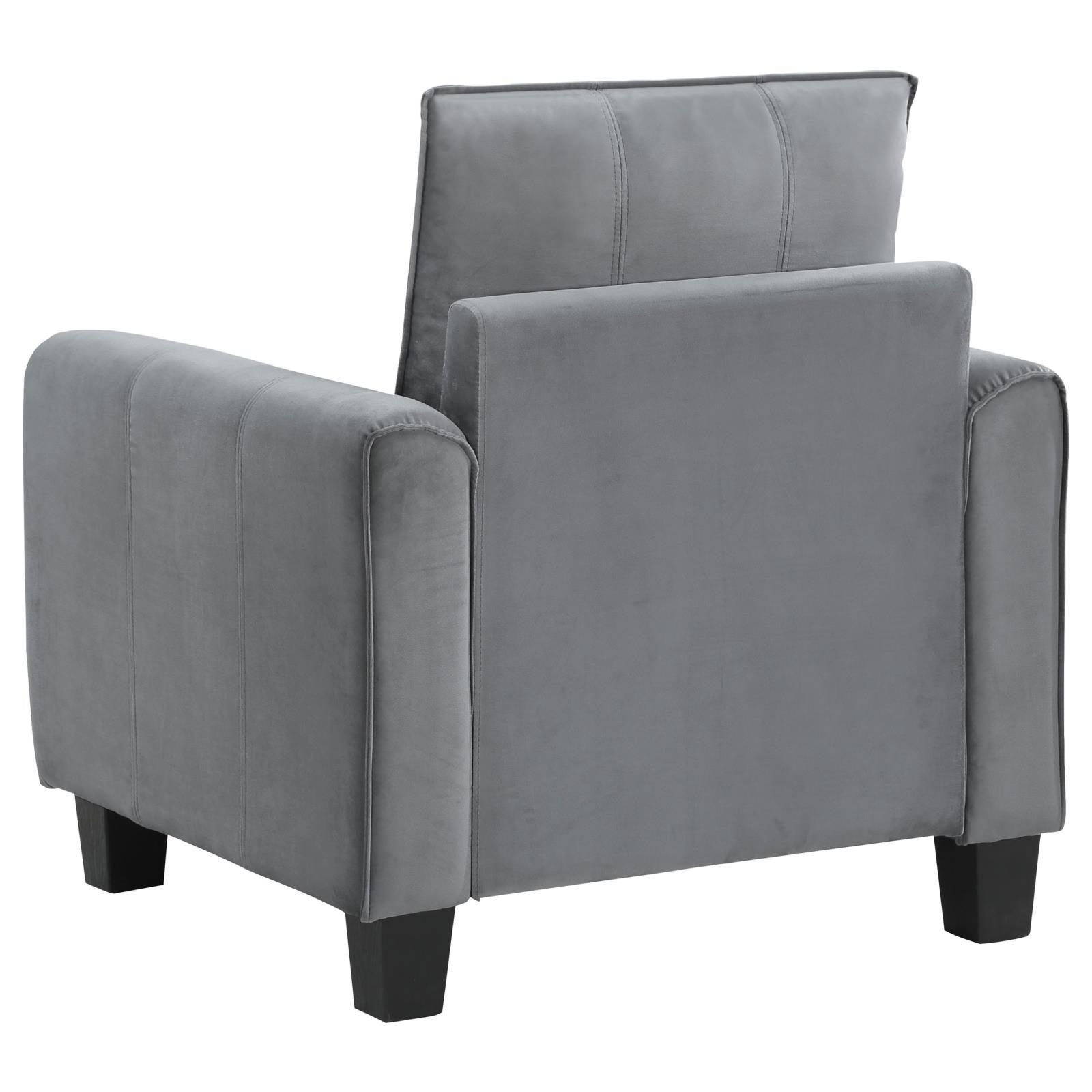 Davis chair angled rear view showcasing solid plywood frame