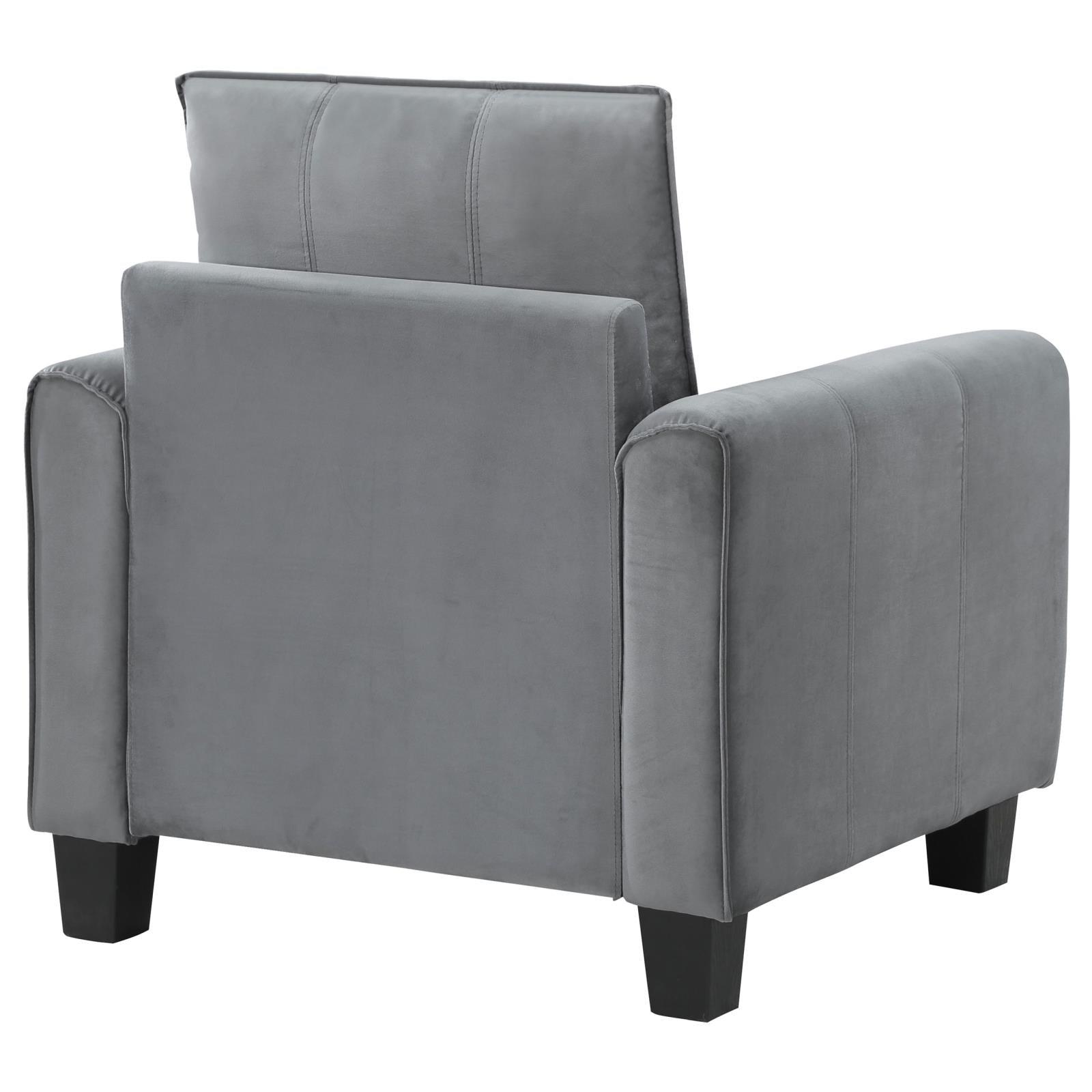 Davis upholstered accent chair seat cushion and spring support