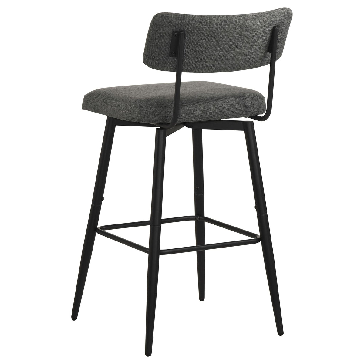 Levine Fabric Upholstered Grey Swivel Bar Chair Set of 2 — product image 6