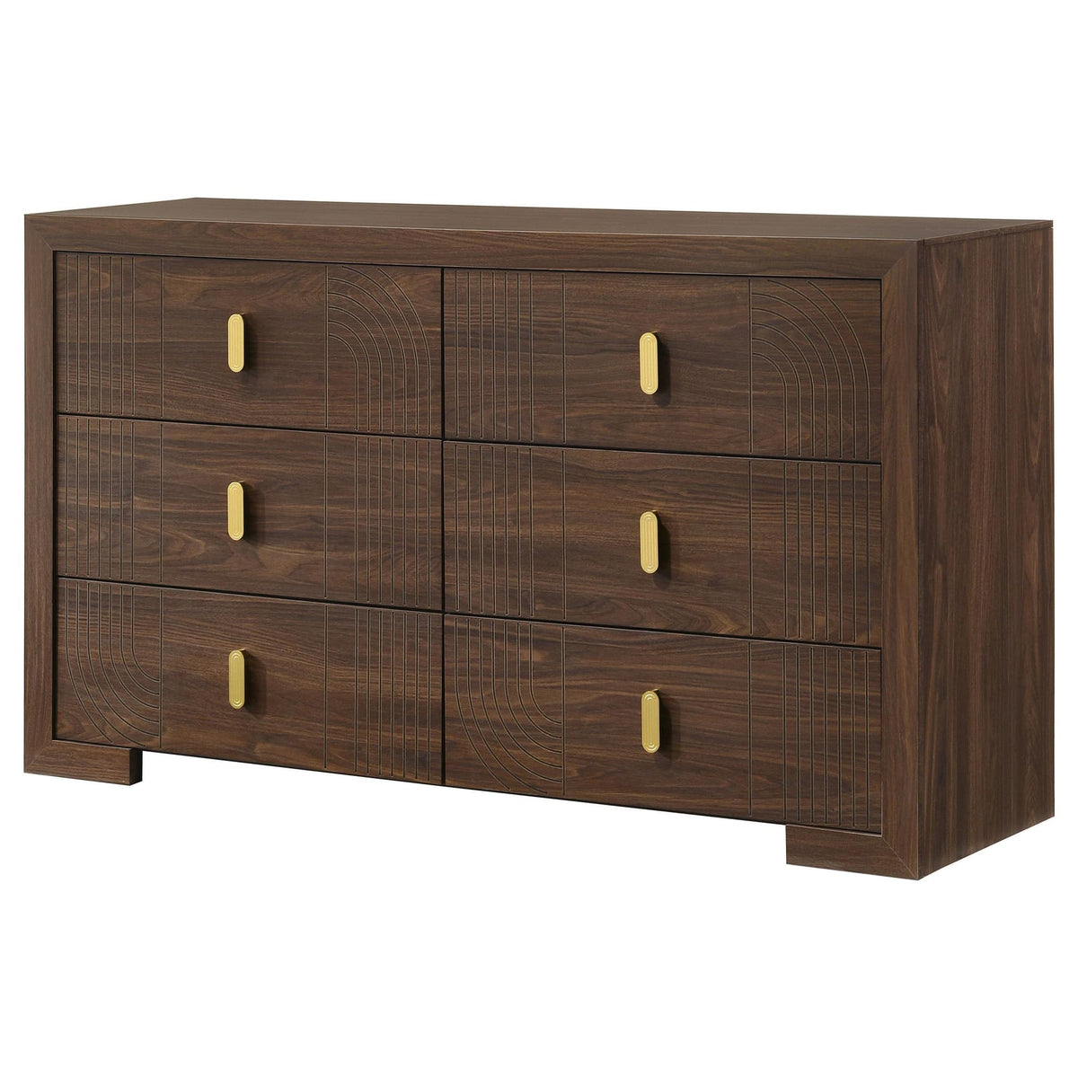 Etienne Walnut 6-Drawer Bedroom Dresser — product image 4