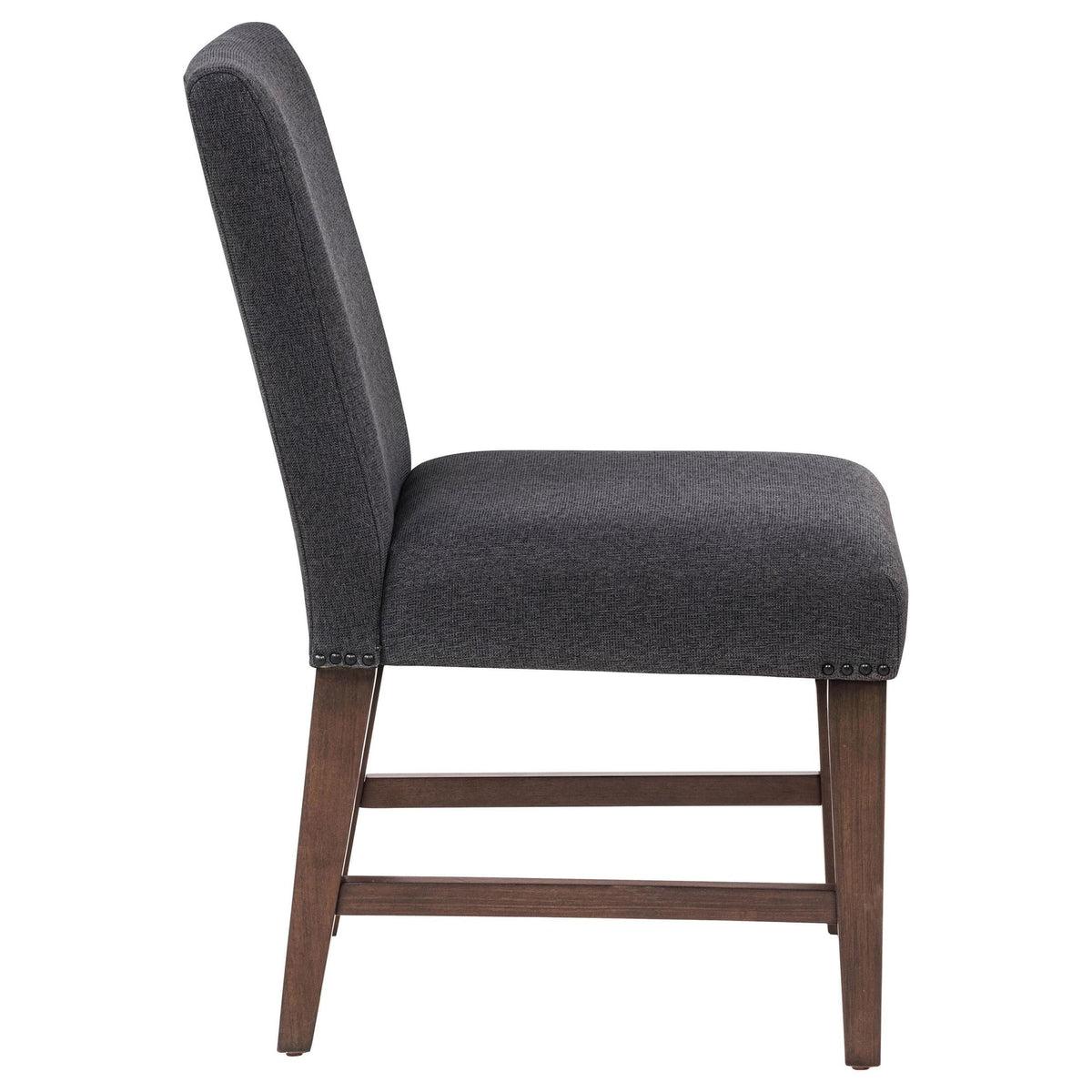 Naser Parsons Dining Side Chair Grey and Dark Walnut (Set of 2) — product image 10