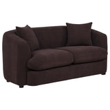 Delroy 2-Piece Stationary Sofa Set in Aubergine Polyester — product image 4