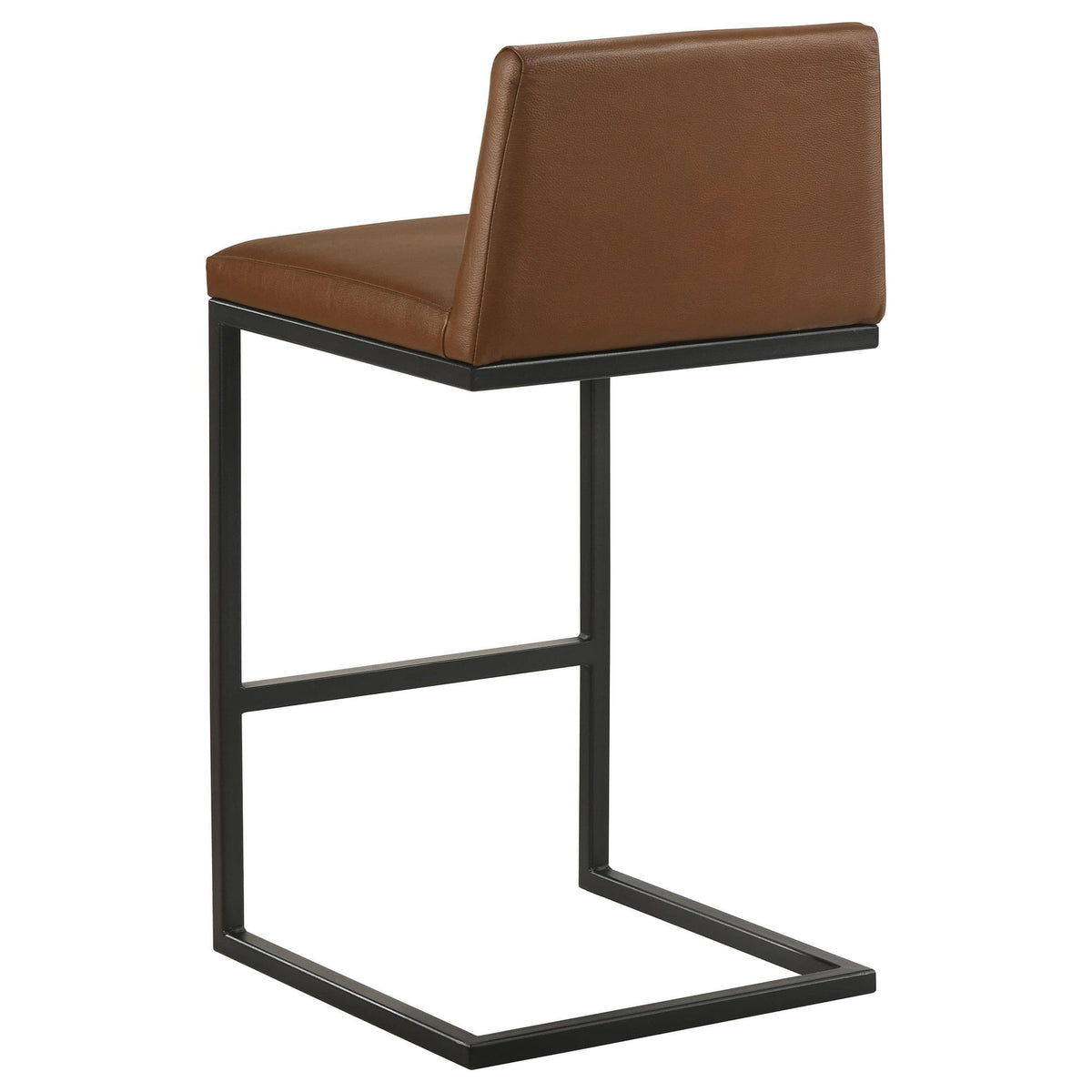 Vardon Dark Brown Genuine Leather Bar Stool Set of 2 — product image 6