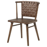 Tallis Brown Woven Leatherette Back Dining Side Chair Set of 2 — product image 4