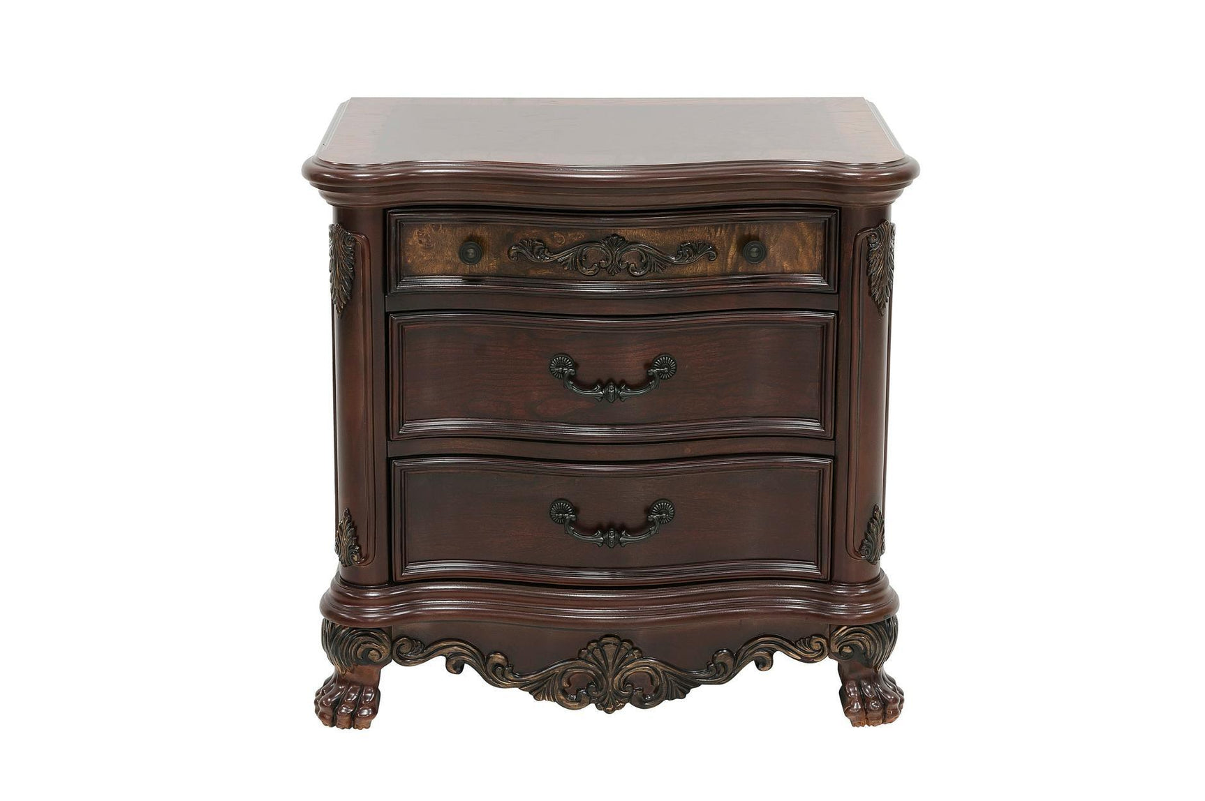 Deryn Park Cherry Modern Traditional Solid Wood Poster Bedroom Set - Ella Furniture