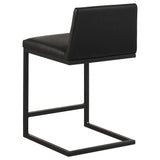 Vardon Genuine Leather Counter Height Chairs Black Set of 2 — product image 6