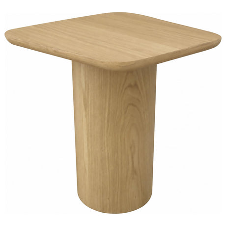 Lester Contemporary Square Wood End Table with Oak Veneer Honey Oak — product image 3