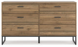 Top view of Deanlow Honey dresser surface