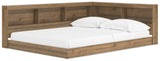 Full view of Deanlow Honey Storage Bed with headboard and footboard