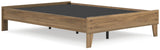 Deanlow Honey Full Platform Bed top view highlighting platform