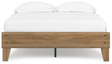 Deanlow Honey Full Platform Bed assembly process view