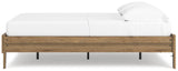 Deanlow Honey Full Platform Bed angled perspective