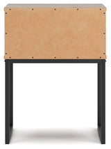 Deanlow Nightstand showing smooth drawer glide