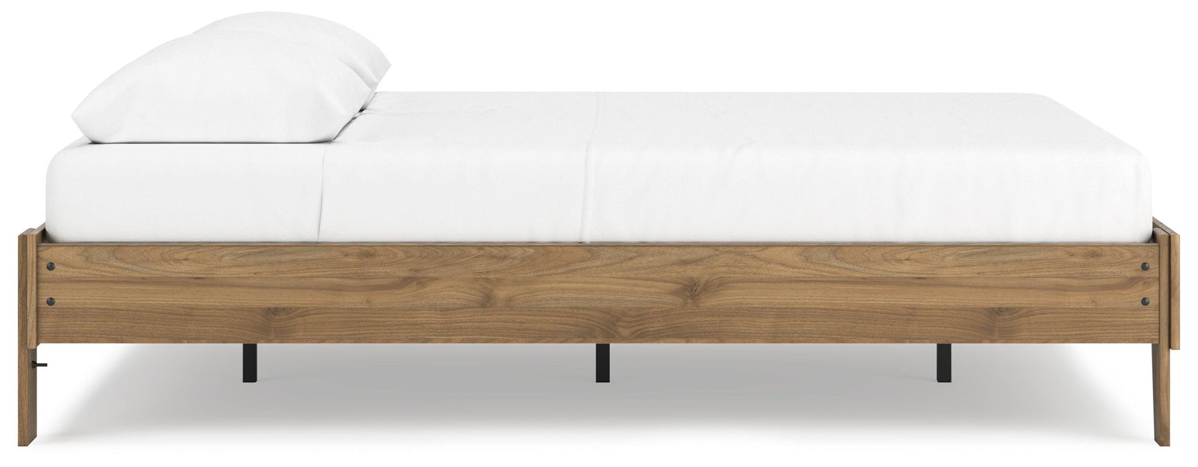 Deanlow Honey Queen Platform Bed wood grain texture