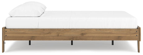 Deanlow Honey Queen Platform Bed wood grain texture
