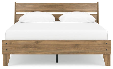 Full view of Deanlow Queen Platform Bed in bedroom setting