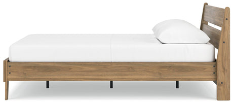 Assembly view of Deanlow Honey Queen Platform Bed components
